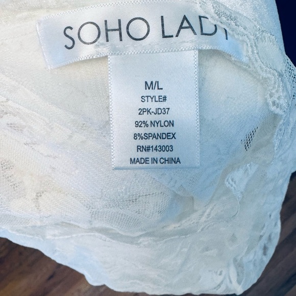 White Lace Women’s Bodysuit - Picture 6 of 6